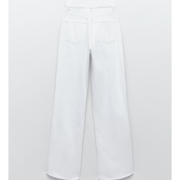 Zara Jeans Nwt Zara High Waist Wide Leg Jeans White 8 Poshmark